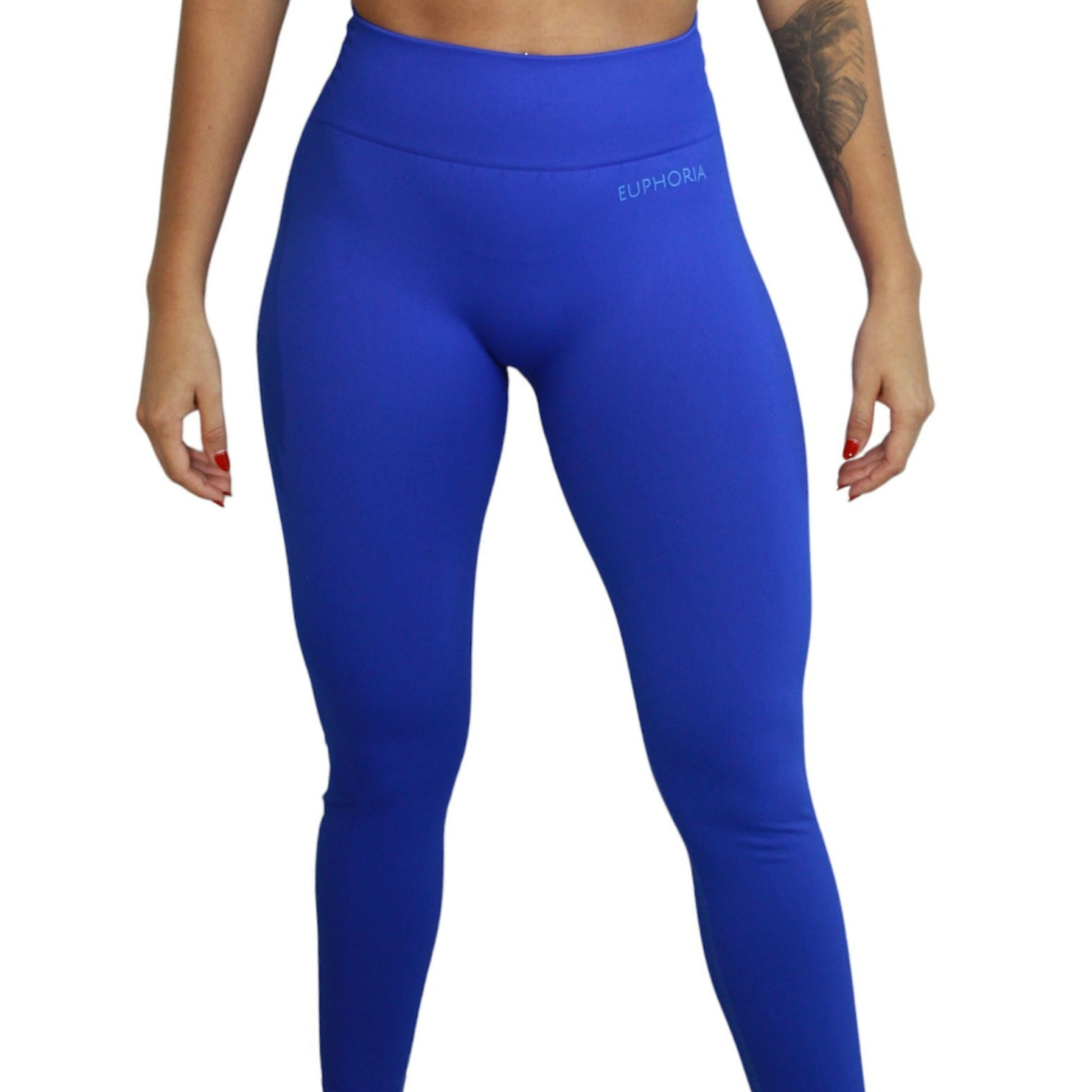 Buy Zelocity Quick Dry Removable Padding Sports Bra With High Rise Leggings  - Blue Cobalt at Rs.1595 online | Activewear online